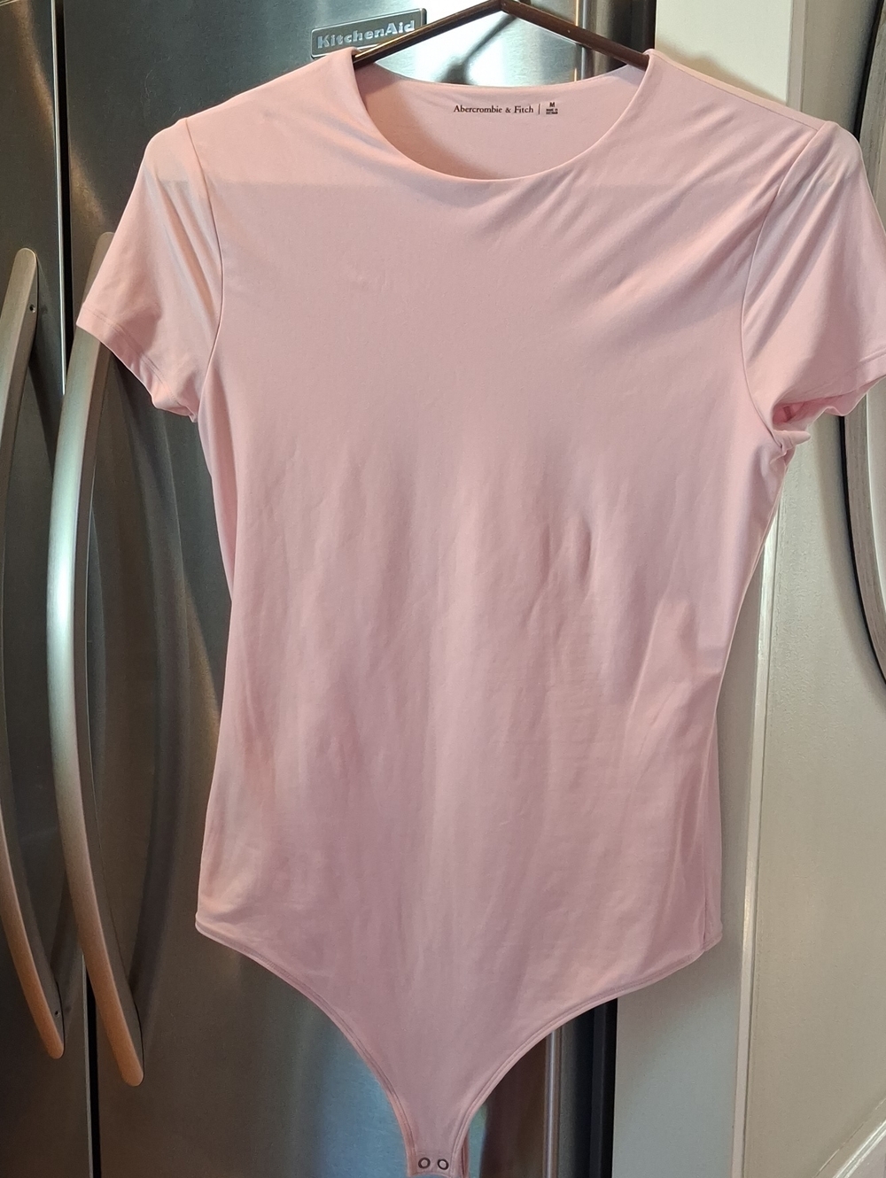 Abercrombie & Fitch Baby Pink Short Sleeve Bodysuit